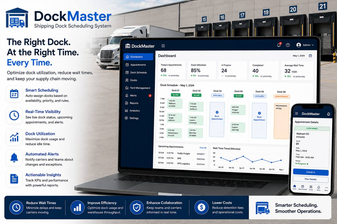 DockMaster – Shipping Dock Scheduling System