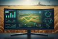 FieldIQ Pro AI crop yield prediction dashboard with harvest forecasts and field maps